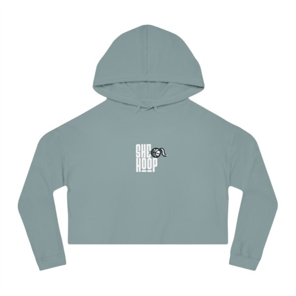 SheHoop Cropped Hooded Sweatshirt - Image 3